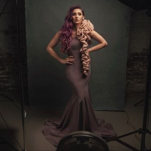 MNM Couture Ruffle Mermaid Gown